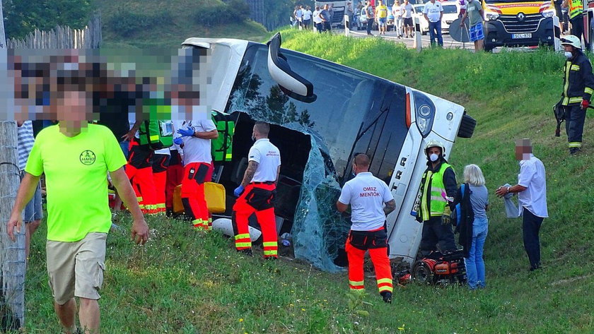 wypadek polskiego autokaru na Węgrzech