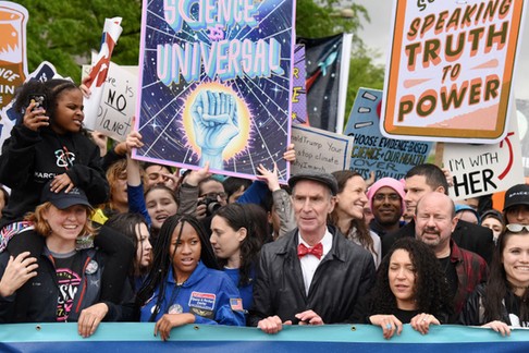 Thousands of scientists and their supporters attend the March for Science . DC