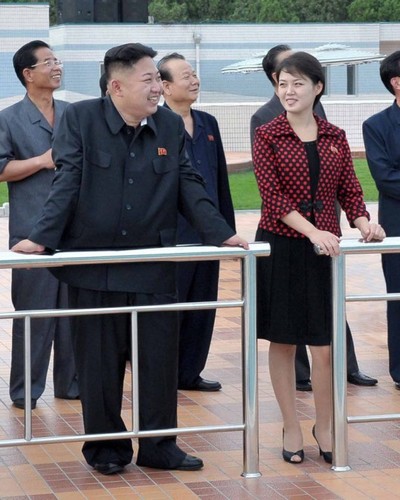 Kim Dzong Un i jego żona Ri Sol-Ju