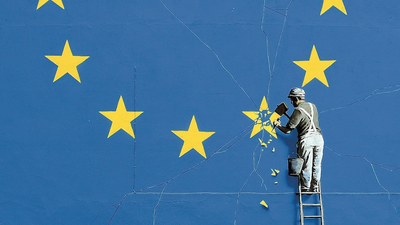 Mural Banksy’ego, brexit