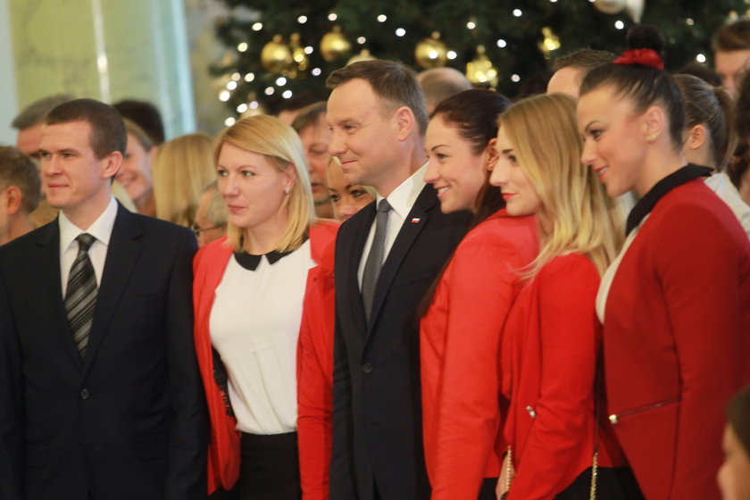 Prezydent Andrzej Duda spotkał się ze sportowcami w Pałacu Prezydenckim