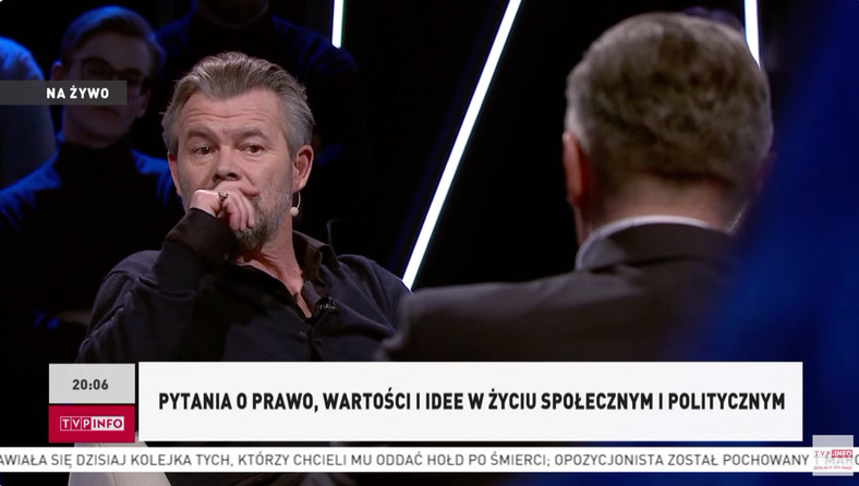 Jacek Braciak i Marek Czyż w programie "Bez retuszu" w TVP Info