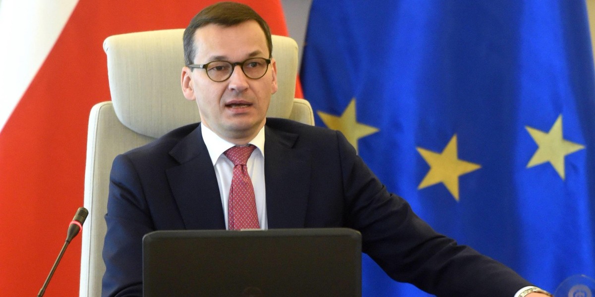 Szef rządu RP Mateusz Morawiecki