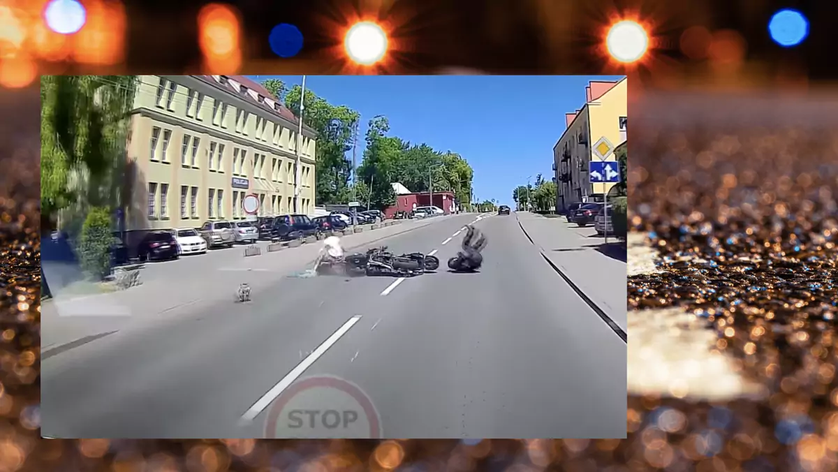 Wypadek motocykla i skutera