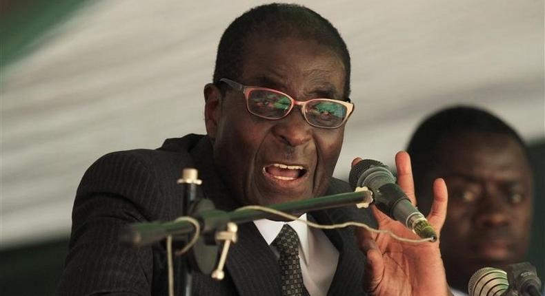 Zimbabwe President Robert Mugabe, file . 