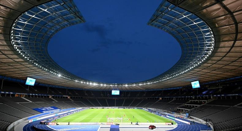 Berlin's iconic Olympic Stadium will be near-empty for Saturday's German Cup final between Bayern Munich and Bayer Leverkusen