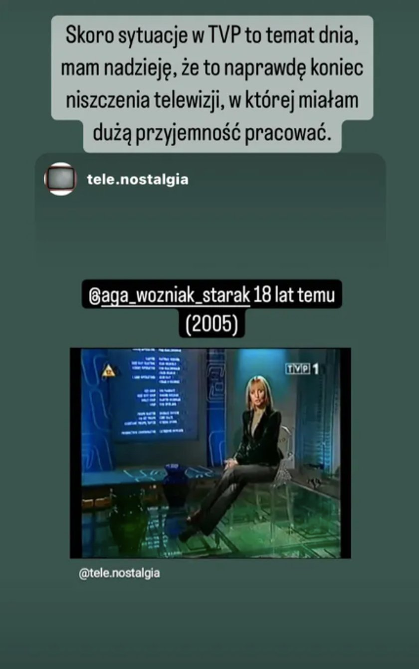 Agnieszka Woźniak-Starak comenta los cambios en TVP.