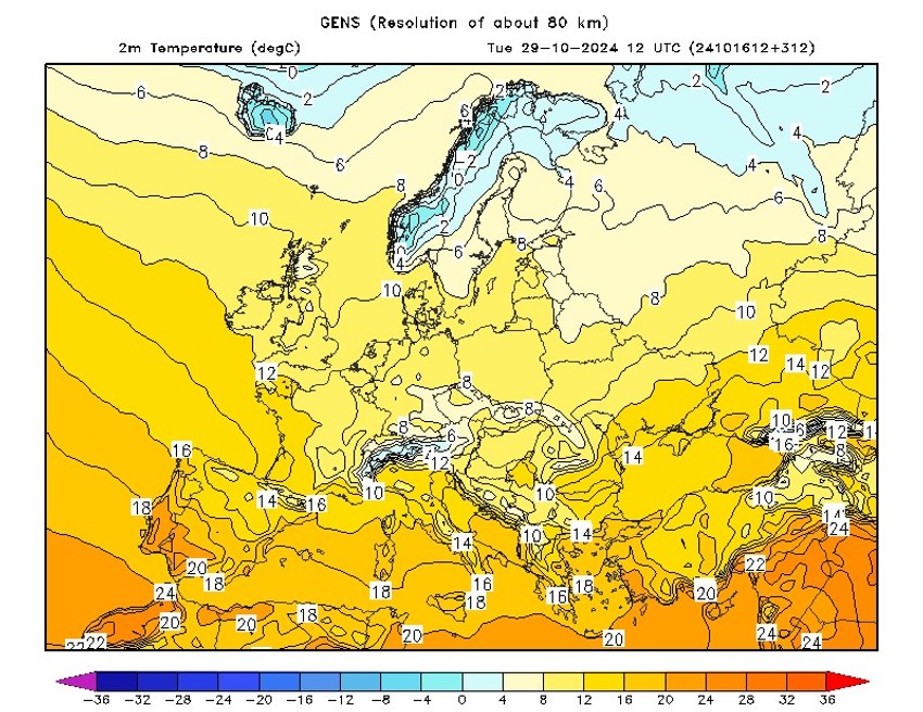 Kraj oktobra donosi zahlađenje