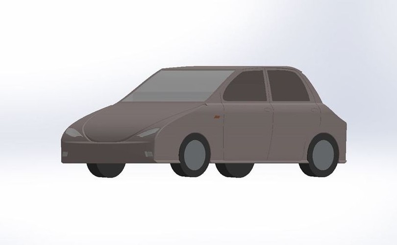 Projekt elektrycznego auta, który nadesłała Aleksandra Sikora