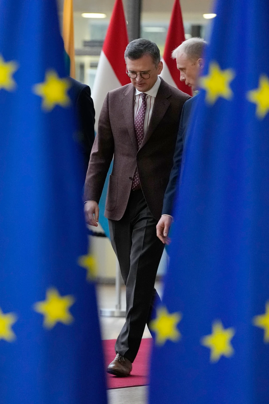 Ukrajinski ministar Dmitro Kuleba na sastanku ministara spoljnih poslova EU u Briselu 11. decembra