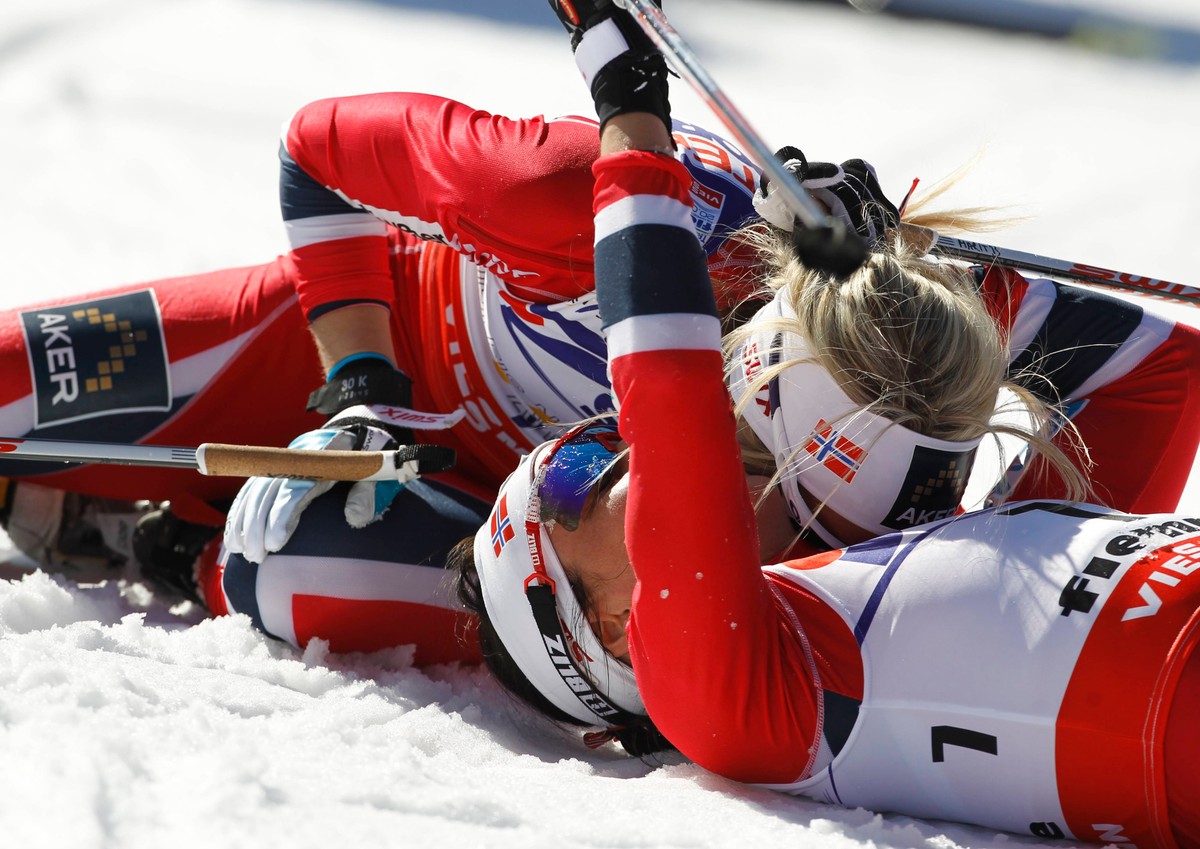 Therese Johaug i Marit Bjoergen