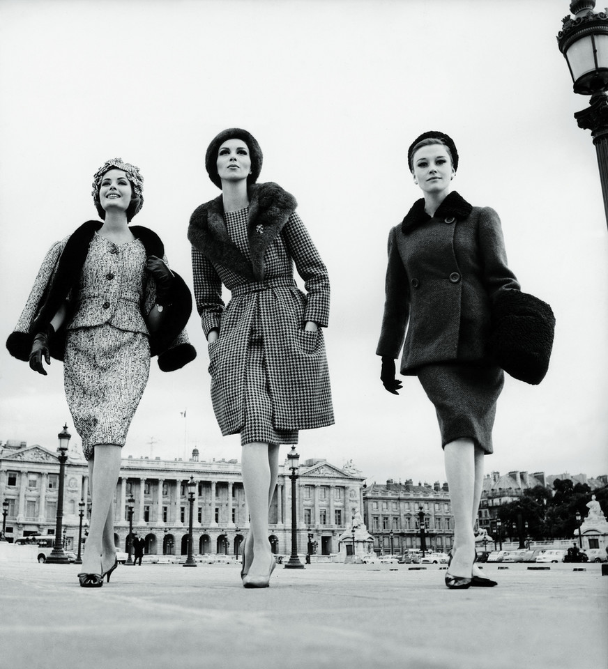 Gitta, Wilhelmina i Ingeborg na Placu de la Concorde w Paryżu - 1966