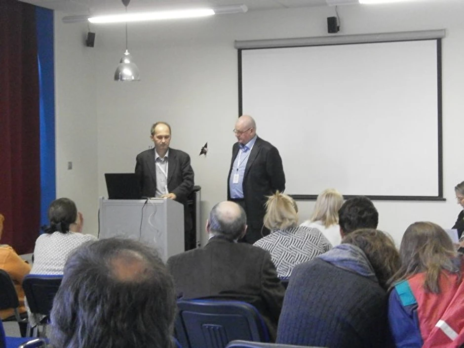 Gojko Božović na jednom od moskovskih predstavljanja edicije "100 slovenskih romana"