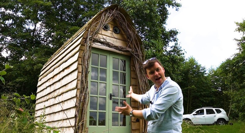 A vlogger built a tiny home for $6,000 after watching DIY videos on ...