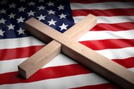 usa ameryka kośćiół krzyż wierni religia stany flaga 