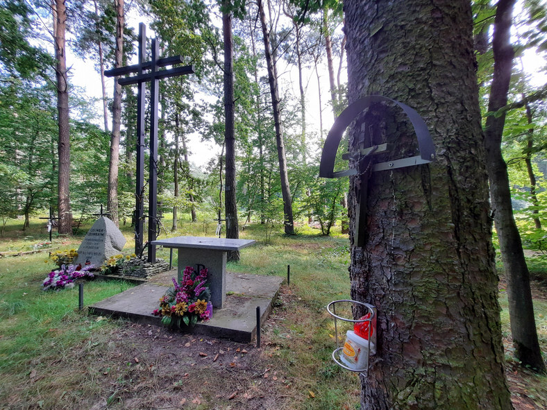 Pomnik w lesie Dębrzyna koło Przeworska