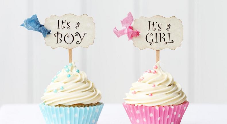 it's a girl it's a boy cupcakes