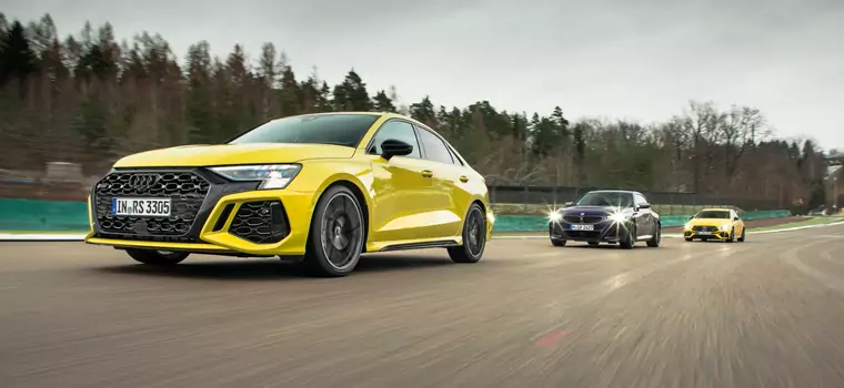 Audi RS 3 kontra BMW M240i oraz Mercedes-AMG A 45 S – skoncentrowane na frajdzie