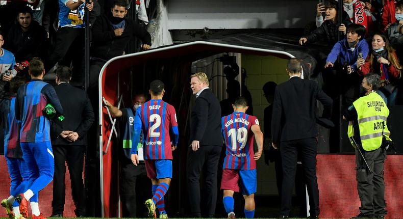 Defeat against Rayo Vallecano was the final straw for Barcelona bosses Creator: OSCAR DEL POZO