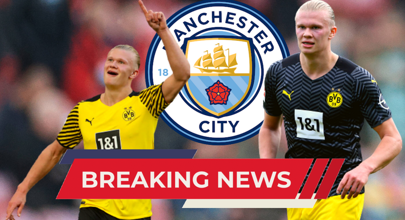 Manchester City have confirmed the signing of Norwegian striker Erling Haaland from Borussia Dortmund