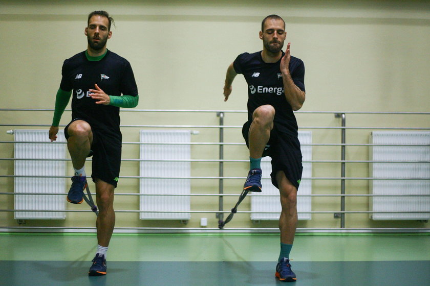 Pilka nozna. Ekstraklasa. Lechia Gdansk. Trening. 19.05.2017