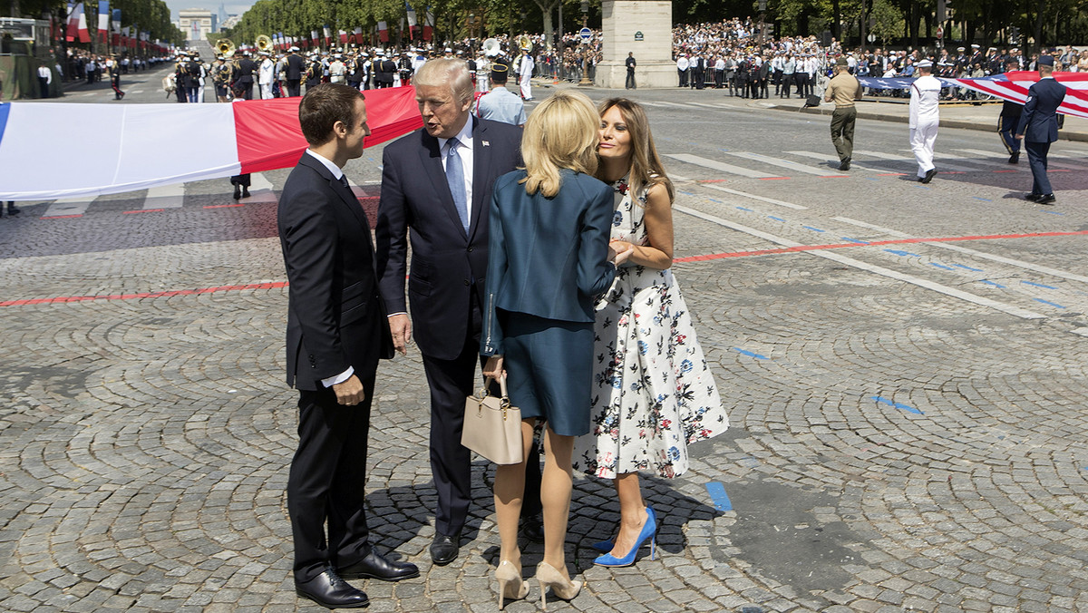 Pary prezydenckie USA i Francji najwyraźniej dobrze czuły sie w swoim towarzystwie