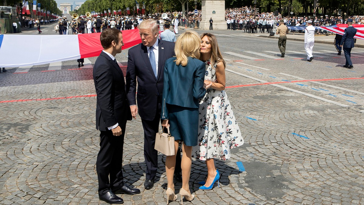 Pary prezydenckie USA i Francji najwyraźniej dobrze czuły sie w swoim towarzystwie