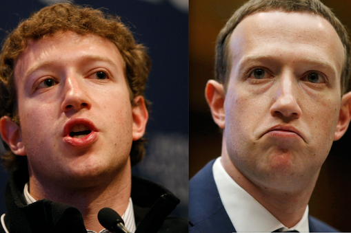 Mark Zuckerberg 2009/2019