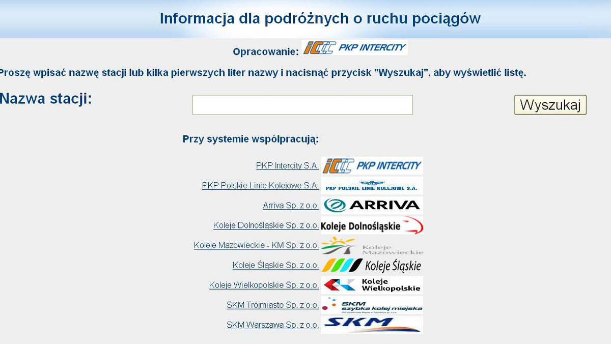 Spółka PKP Intercity wraz z kilkoma przewoźnikami kolejowymi, opracowała specjalną aplikację, za pomocą której można sprawdzić informacje o ruchu pociągów. Usługa została  pilotażowo uruchomiona 21 grudnia br.