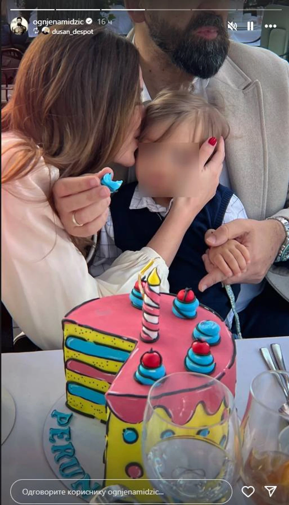 Rođendan sina Ognjena Amidžića