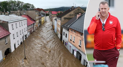 Cezary Kulesza zdruzgotany skalą powodzi. Piękny gest PZPN