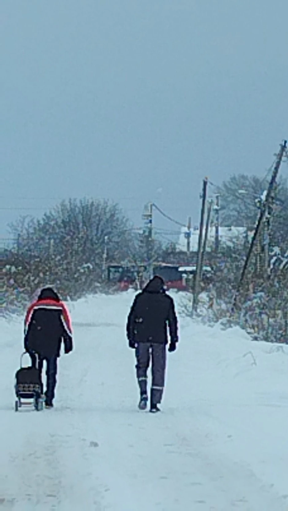 Zavejan put u naselju Crvenka 