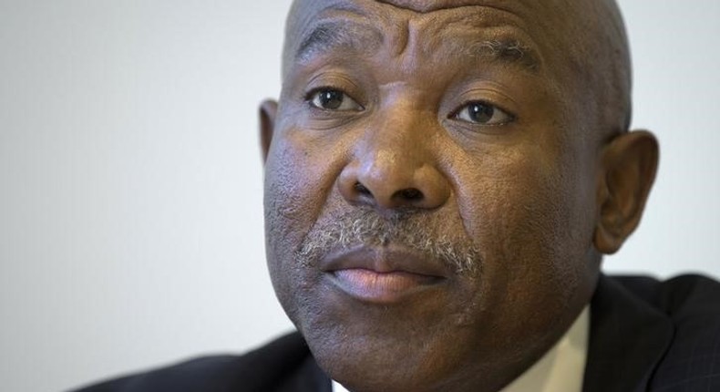 Lesetja Kganyago, Governor of the Reserve Bank of South Africa, poses for a photo in the Manhattan borough of New York October 6, 2015. 