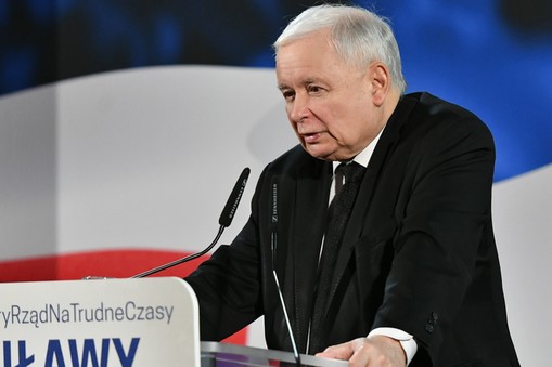 Jarosław Kaczyński w Puławach