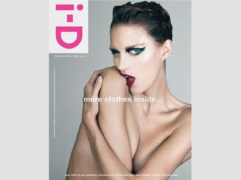 Anja Rubik na okładce i-D Magazine, fot. Emma Summerton