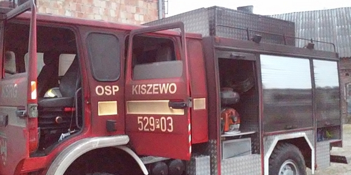 Pożar remizy w Kiszewie