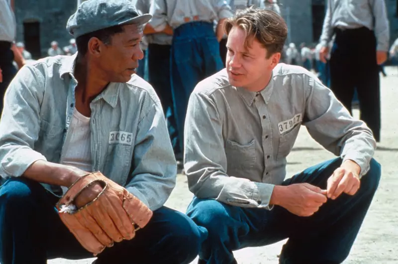 Skazani na Shawshank, 1994, Morgan Freeman i Tim Robbins