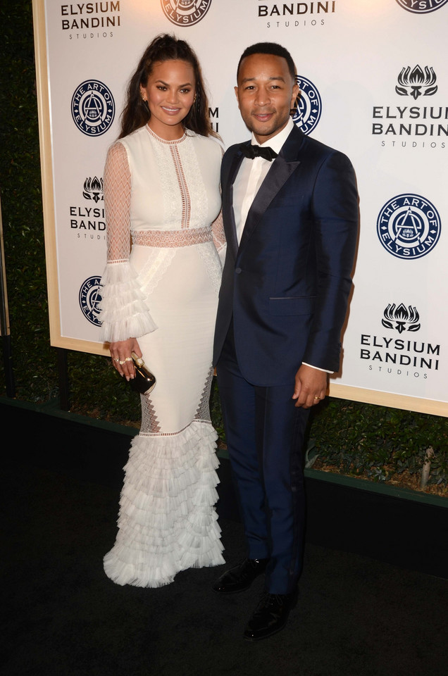 Chrissy Teigen i John Legend na gali Art of Elysium Heaven