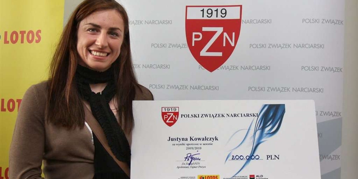 Kowalczyk odebrała kasę