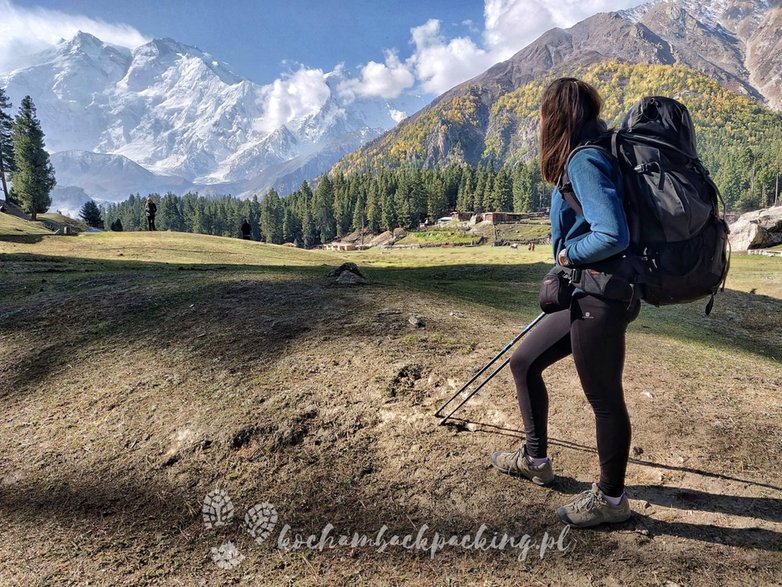 Fairy Meadows i widok na ośmiotysięcznik – Nanga Parbat w tle. 