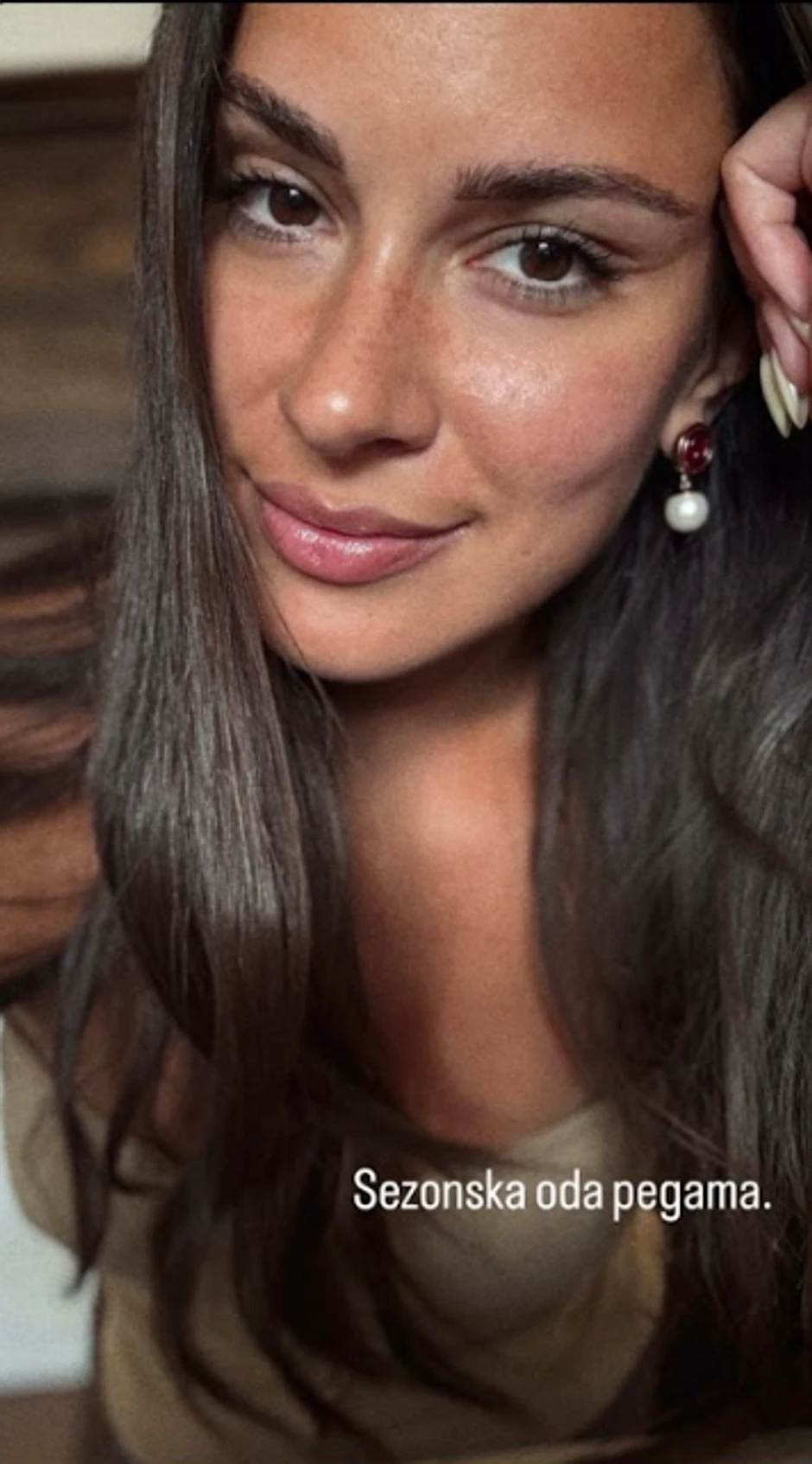 Dragana Kosjerina pokazala pege na nosu