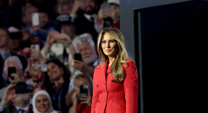 Former first lady Melania Trump in her new memoir raised concerns about the 2020 election.Jason Almond/Los Angeles Times via Getty Images