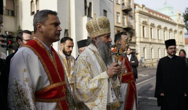 Patrijarh Porfirije na dan ustoličenja u Sabornoj crkvi u Beogradu | Foto: Fonet/Marija Đoković