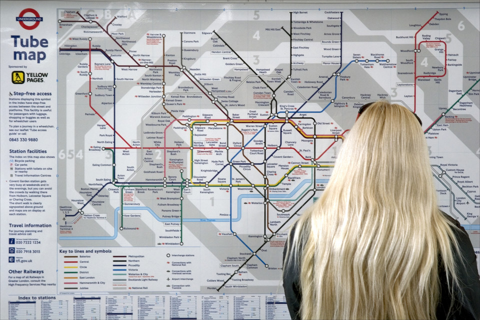 Londyńska mapa metra