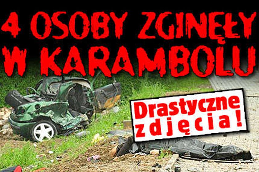 4 osoby zginęły w karambolu. Drastyczne zdjęcia!