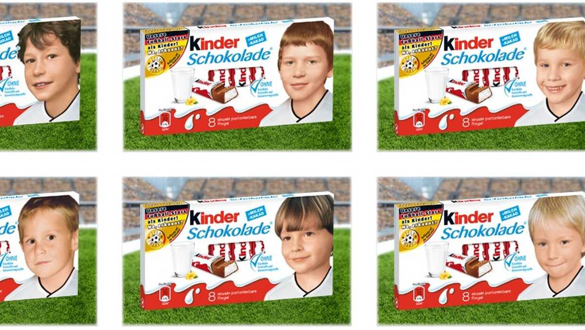 Opakowania Kinder Czekolady