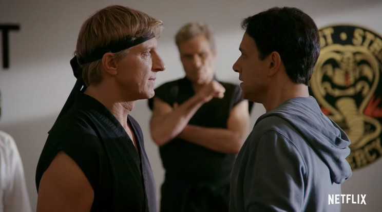 Johnny Lawrence (William Zabka) és Daniel LaRusso személyes ellentéte az 1984-ben bemutatott Karate kölyök-film óta tart / Fotó: Netflix