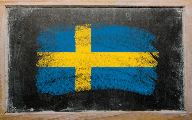 Szkolna tablica, Szwecja, szwedzka flaga