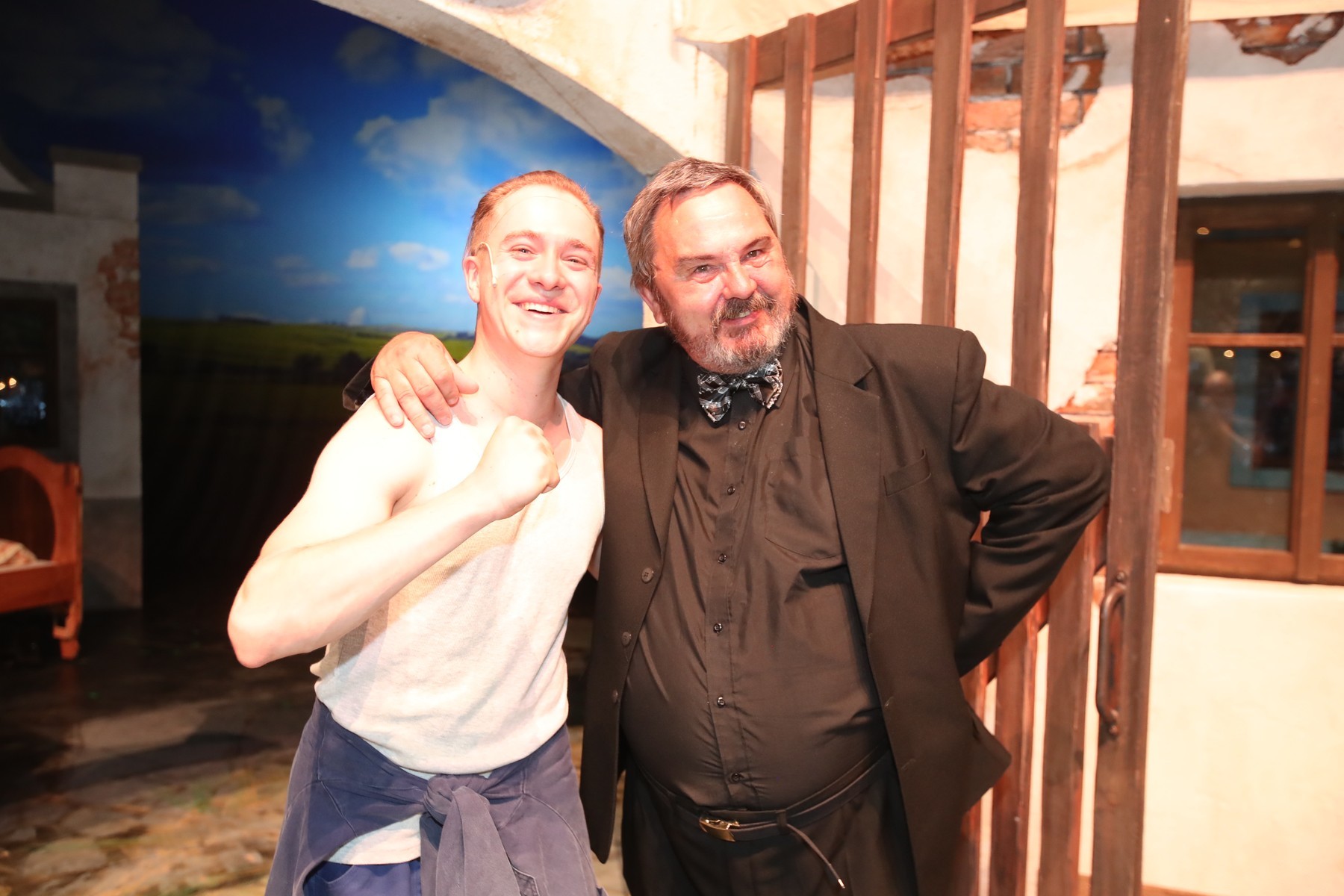 Muzikálový predstaviteľ Vencu Filip Hořejš a filmový Venca Broněk Černý.