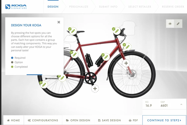 Koga Signature – sam wymyślasz swój rower w konfiguratorze producenta – wybierasz kolor, części i akcesoria